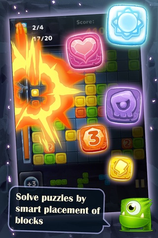 Monster Puzzle - NEW block matching game screenshot 4