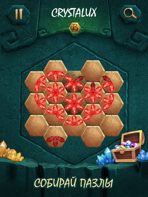 Crystalux.New Discovery - пазл и убивалка времени на iPad