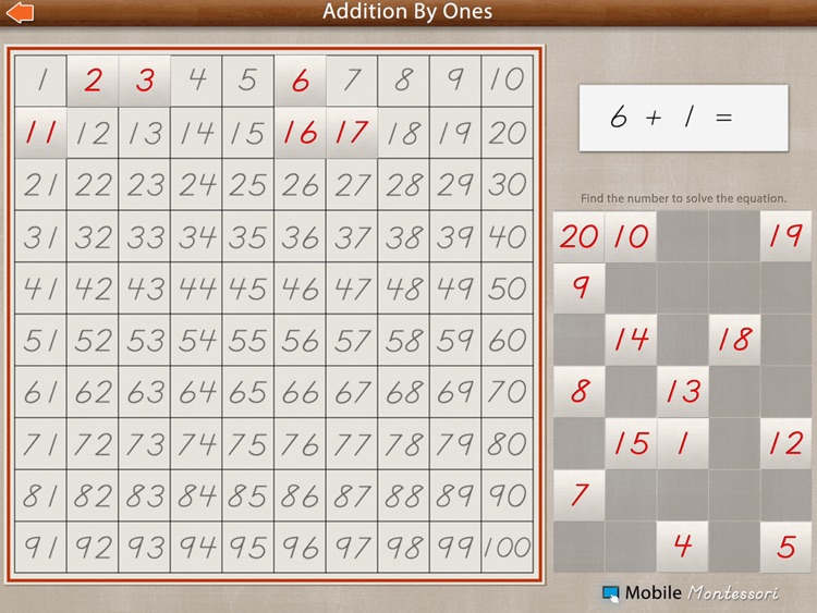 Addition Charts LITE - Montessori Approach to Math