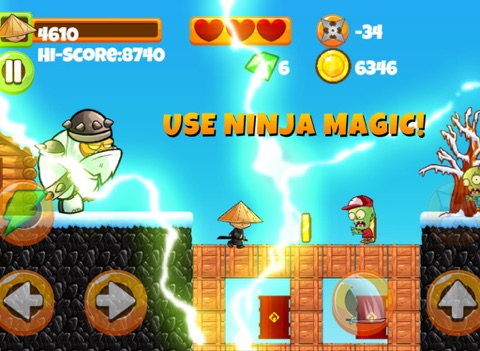 Ninja Kid vs Zombies - 8 Bit Retro Game Games Ninja Magic