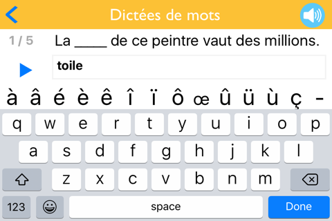 Dictées de mots - náhled