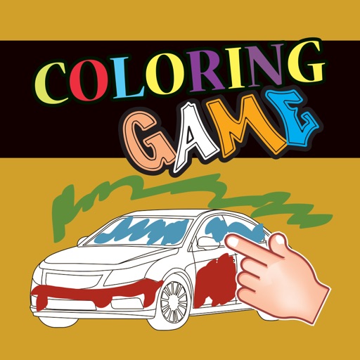 Crazy Car Coloring Book for Kids and Toddlers iOS App