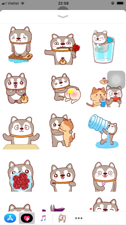 Dog Animated Emoji Stickers