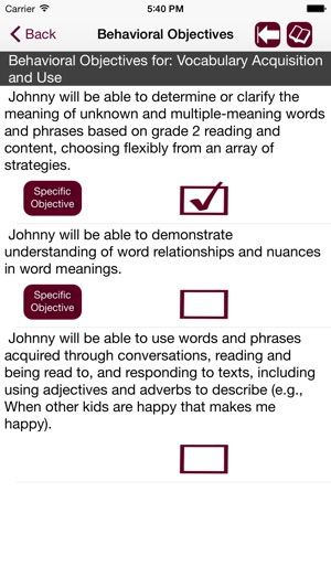 IEP Goals & Objectives with Common Core Standards(圖3)-速報App