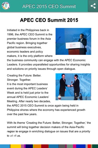 APEC 2015 CEO Summit screenshot 2