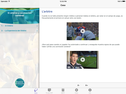 World Rugby Concussion Management 2015 screenshot 3