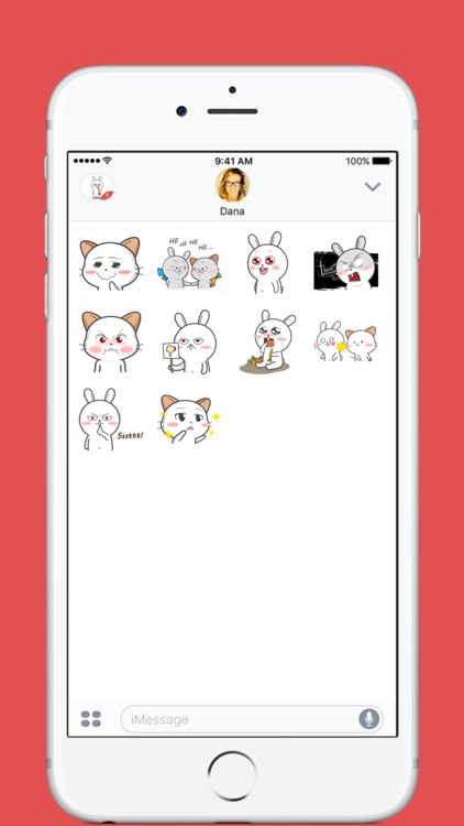 Miawsy & Coby stickers by DeLo for iMessage