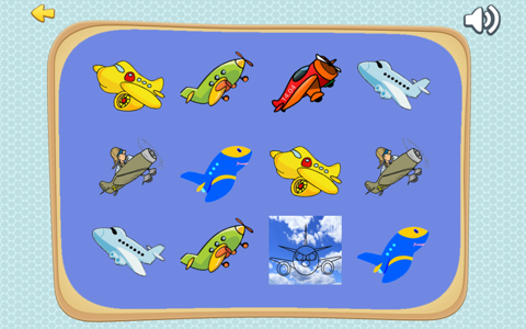 Fantasy Airplanes Classic Card Matching Game For Toddlers screenshot 2