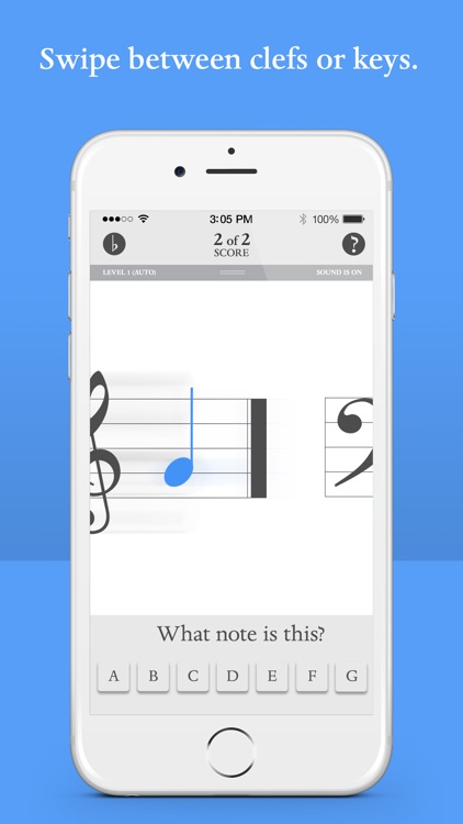Blue Note: Learn to read music notes - Flash Cards