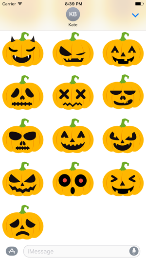 Pumpkin Halloween Emoji Sticker #1(圖2)-速報App