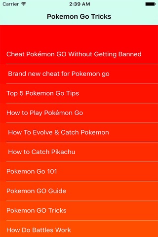 Guide for Pokemon Go - cheats tips & tricks - náhled