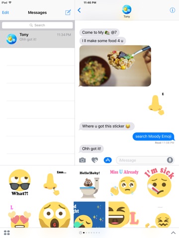 Moody Emoji- Funny GIF Emoji By Emooji screenshot 2