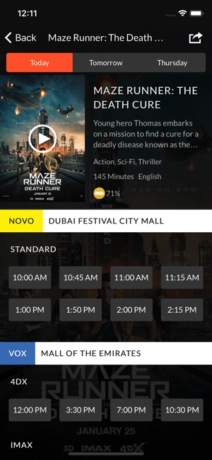 Cinema Showtimes UAE(圖2)-速報App