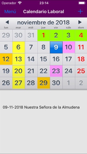 Calendario España 2019 NoAds(圖1)-速報App