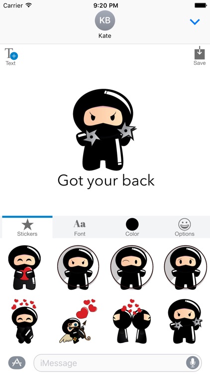 Ninja - MYOSE - Make Your Own Sticker Emoji