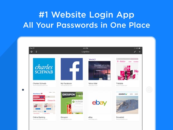 LoginBox Auto Login Password Manager & Secure Keychain screenshot