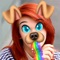 Snappy Dog Face and Ears Rainbow Maker Camera HD
