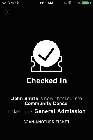 snapd TIX Check-In screenshot 2