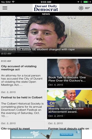 Durant Daily Democrat screenshot 2