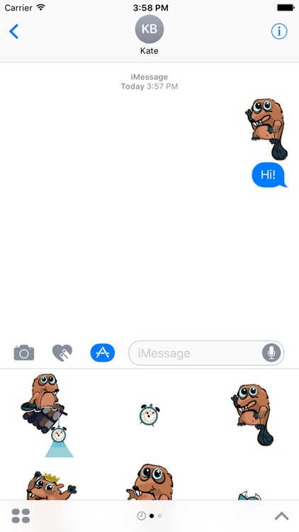 Beaver Time - stickers, emojis, smiles