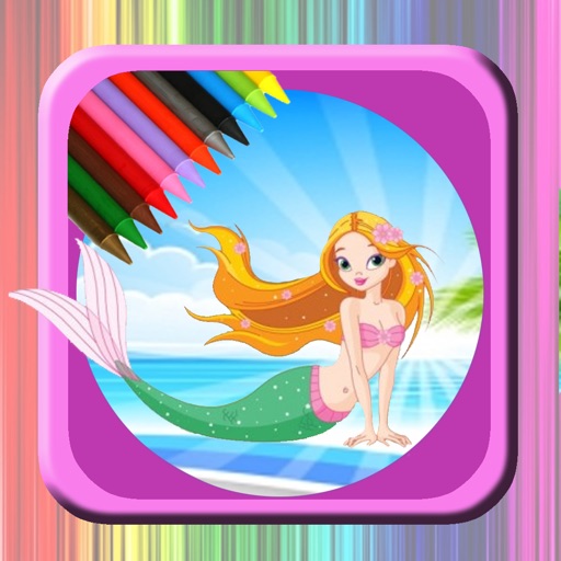 Children Coloring Books Mermaid