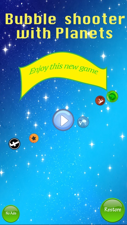 Bubble Shooter with Planets