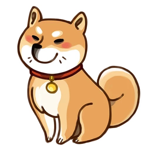 Shiba Inu Dog Stickers by Quan Nguyen Trong