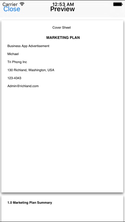 Marketing Plan Writer screenshot-4
