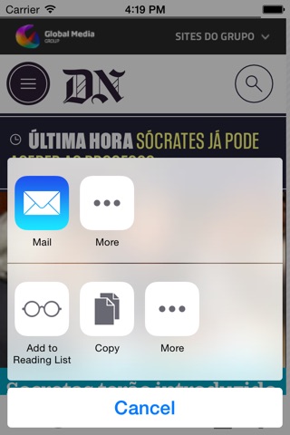 Diário de Notícias screenshot 2