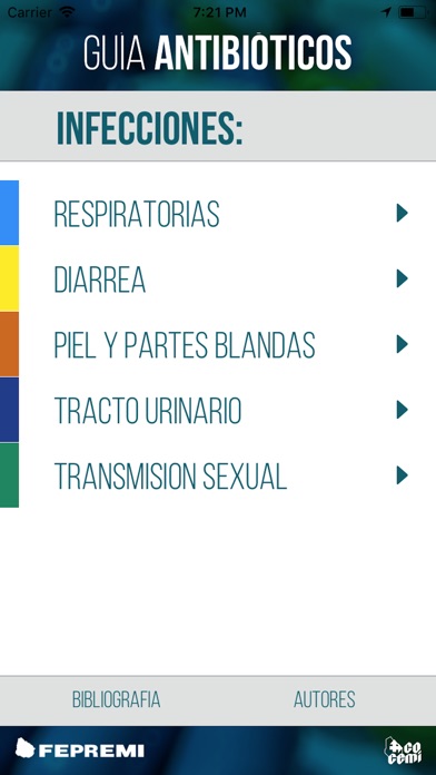 Guía de Antibióticos - FEMI screenshot 2