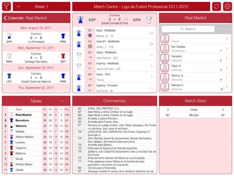 Liga de Fútbol Profesional 2011-2012 - Match Centre screenshot 3