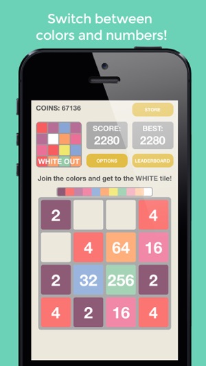 2048: White Out - The Best Color, Tile, And Merge Puzzle For(圖2)-速報App