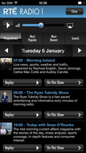 RTÉ Radio Player