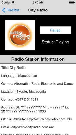 Game screenshot Macedonia Radio Live Player (Macedonian / Македонија / македонски јазик радио) apk