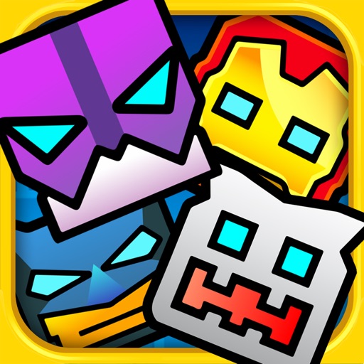 Geometry Titans - War of Super Heroes Go! Figure iOS App