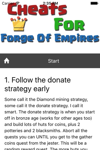 Cheats Tips For Forge Of Empires screenshot 2