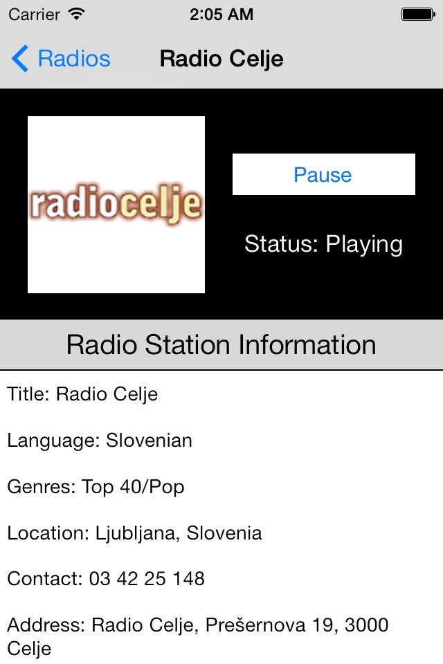 Slovenia Radio Live Player (Slovene or Slovenian / slovenski jezik or slovenščina / Slovenija) screenshot 3