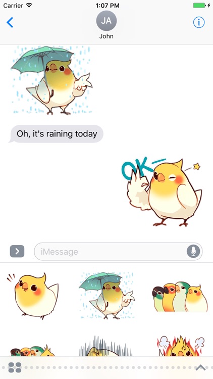 Coca the Bird - stickers for iMessage