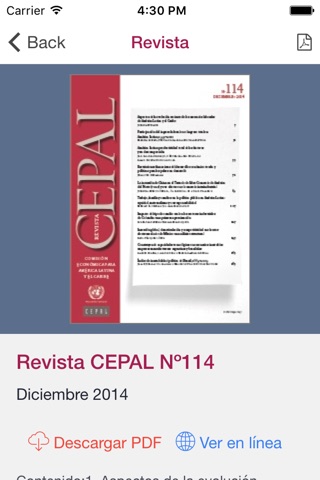 Revista CEPAL screenshot 3