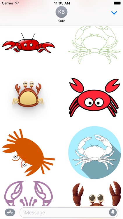 Crab Stickers