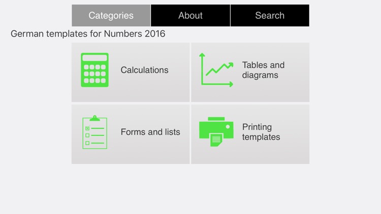 German Templates for Numbers 2016