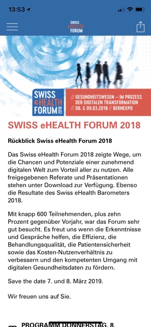 Swiss eHealth Forum(圖2)-速報App