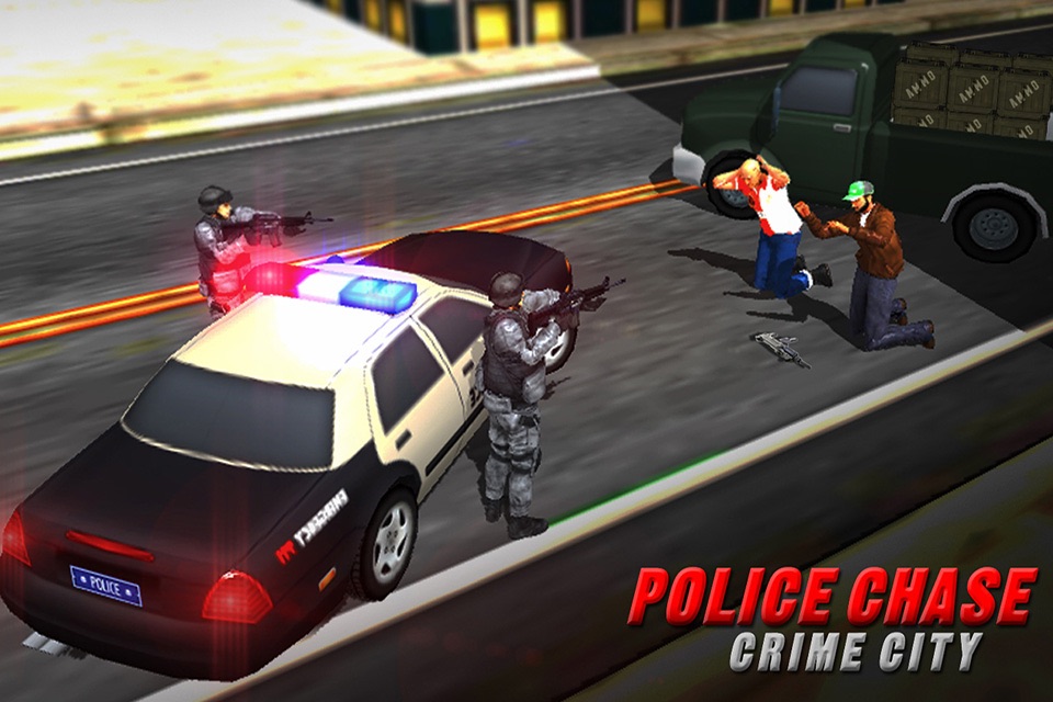 Police chase Car driving 3D simulator free screenshot 4