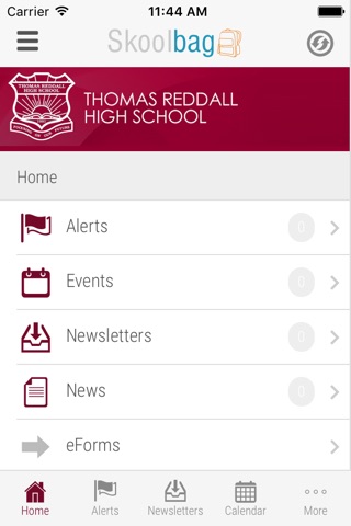 Thomas Reddall High - Skoolbag screenshot 2