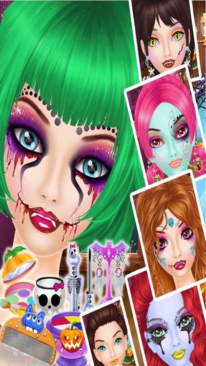 Halloween Makeup Salon - Kids game for girls screenshot-3