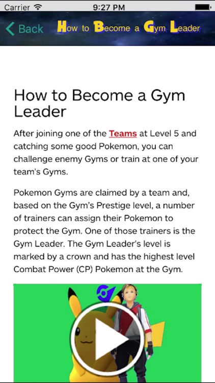 Trainer Guide and Cheats - For Pokemon Go Starter Game Walkthrough App FREE