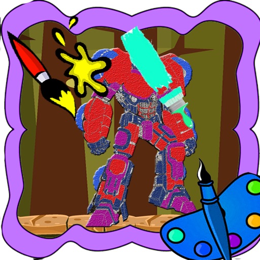 Coloring Page For Kids Game Optimus Prime Version Icon