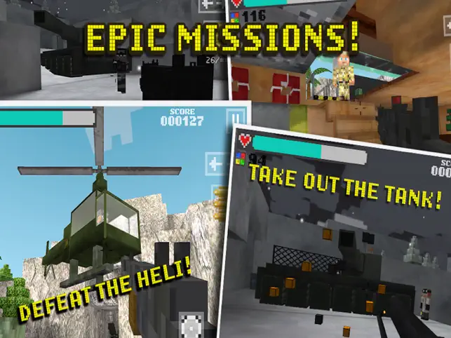 Block Gun Pixel Wars 3D: Team Strike, game for IOS