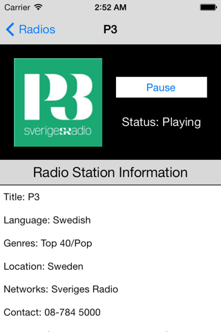 Sweden Radio Live Player (Swedish / Sverige / Svenska) screenshot 3