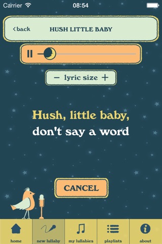 Lullaby Karaoke screenshot 2